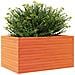 Fioriera Giardino Marrone Cera 90x60x46 cm Legno Massello Pino - Foto miniatura 3