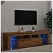 Mobile Porta TV con LED Artigianale 140x36,5x40 cm Multistrato - Foto miniatura 4