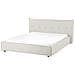 Letto Lino Sintetico Lestre 160 X 200 Cm Bianco Sporco - Foto miniatura 2