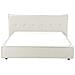 Letto Lino Sintetico Lestre 160 X 200 Cm Bianco Sporco - Foto miniatura 3