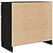 Credenza con Cassetto Rovere Nero 71x35x65 cm Legno Multistrato - Foto miniatura 3