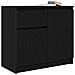 Credenza con Cassetto Rovere Nero 71x35x65 cm Legno Multistrato - Foto miniatura 6