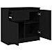 Credenza con Cassetto Rovere Nero 71x35x65 cm Legno Multistrato - Foto miniatura 8