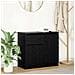 Credenza con Cassetto Rovere Nero 71x35x65 cm Legno Multistrato - Foto miniatura 1