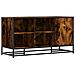 Scarpiera In Rovere Fumo 100x40x53,5 Cm In Truciolato E Metallo - Foto miniatura 2