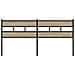 Testiera Rovere Sonoma 193 Cm In Ferro E Legno Multistrato - Foto miniatura 3