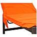 Lettino Mare Microfibra Lettino Con Cuscino E Tasche Modello Fluo Lettino Arancio - Foto miniatura 2