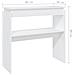 Lusso Casadino -  Tavolino Consolle Bianco 80x30x80 Cm In Legno Multistrato - Foto miniatura 5