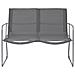 Lusso Casadino -  Set Divano Da Giardino 4 Pz In Tessuto E Acciaio Grigio - Foto miniatura 1