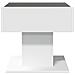 Lusso Casadino -  Tavolino Salotto Con Led Bianco 50x50x45 Cm Legno Multistrato - Foto miniatura 5