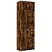 Lusso Casadino -  Armadietto Rovere Fumo 70x42,5x225 Cm In Legno Multistrato - Foto miniatura 1