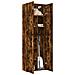 Lusso Casadino -  Armadietto Rovere Fumo 70x42,5x225 Cm In Legno Multistrato - Foto miniatura 2