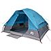 Tenda da Campeggio a Cupola per 4 Persone Blu Impermeabile - Foto miniatura 4