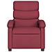 Poltrona Massaggiante Reclinabile Elettrica Rosso Vino Tessuto - Foto miniatura 9