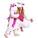 Pigiama Per Bambini Kigurumi Onesie Costume Unicorno Rosa 115-125 - Foto miniatura 3