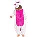 Pigiama Per Bambini Kigurumi Onesie Costume Unicorno Rosa 115-125 - Foto miniatura 6