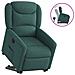 Poltrona Alzapersona Reclinabile Verde Scuro in Tessuto - Foto miniatura 1