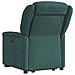 Poltrona Alzapersona Reclinabile Verde Scuro in Tessuto - Foto miniatura 7