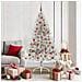 Albero di Natale artificiale con luci integrate Argento 180 cm - Foto miniatura 2