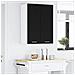 Armadio pensile Riga 2 pcs Rovere Nero e Bianco 30 x 31 x 80 cm - Foto miniatura 4