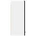Armadio pensile Riga 2 pcs Rovere Nero e Bianco 30 x 31 x 80 cm - Foto miniatura 8