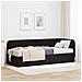 Cornice del letto ad angolo Nero 80 x 200 cm Velluto - Foto miniatura 2