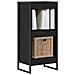 Armadio per Libri Rovere Nero 80 x 30 x 155 cm - Foto miniatura 3