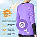 Rashguard casual femminile L /S, Ultra viola /nero - M - Foto miniatura 3