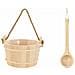 Secchio per Sauna 2 pcs Marrone - Foto miniatura 7