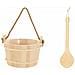 Secchio per Sauna 2 pcs Marrone - Foto miniatura 8