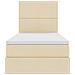 Letto con contenitore e LED Crema 90 x 190 cm Poliestere - Foto miniatura 8