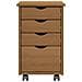 Mobile con Ruote con ruota MOSS Marrone Miele 34 x 39 x 56 cm - Foto miniatura 5