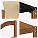 Set di divani da esterno con cuscino 9 pcs Naturale e Beige - Foto miniatura 7