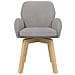 Sedie da pranzo 6 pcs Bouclé Grigio Chiaro 59 x 57 x 85 cm - Foto miniatura 3