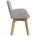 Sedie da pranzo 6 pcs Bouclé Grigio Chiaro 59 x 57 x 85 cm - Foto miniatura 4