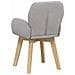Sedie da pranzo 6 pcs Bouclé Grigio Chiaro 59 x 57 x 85 cm - Foto miniatura 5