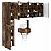 Set di mobili per il bagno 5 pcs Rovere Fumo - Foto miniatura 2