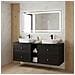 Mobile sottolavabo, Beige e bianco, 140 cm, Cassetti con chiusura ammortizzata, Ripiano con superficie di appoggio - Foto miniatura 3