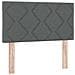 Letto box spring con materasso Grigio Scuro 90 x 190 cm Tessuto - Foto miniatura 7