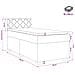 Letto box spring con materasso Grigio Scuro 90 x 190 cm Tessuto - Foto miniatura 10