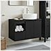 Set di mobili per il bagno 2 pz Nero Legno ingegnerizzato - Foto miniatura 4