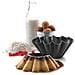 68814 - Stampo per crostate in alluminio antiaderente con bordi scanalati, 14 cm, nero - Foto miniatura 2