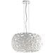 I-DIONISO-S48-BCO - Lampadario a sospensione Metallo Bianco decoro simil Sassi E27 - Foto miniatura 1