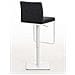 Sgabello Bar Panama in Tessuto I Sgabello Alto Girevole E Regolabile 58-82 CM Grigio Scuro Base Metallo Opaco Bianco - Foto miniatura 4