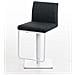 Sgabello Bar Panama in Tessuto I Sgabello Alto Girevole E Regolabile 58-82 CM Grigio Scuro Base Metallo Opaco Bianco - Foto miniatura 5