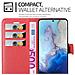Custodia Compatibile Con Samsung Galaxy S20 In Rosso Carminio - Coperchio Protettiva Con Chiusura Magnetica, Funzione Stand E Tasca Per Le Carte - Foto miniatura 4