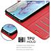 Custodia Compatibile Con Samsung Galaxy S20 In Rosso Carminio - Coperchio Protettiva Con Chiusura Magnetica, Funzione Stand E Tasca Per Le Carte - Foto miniatura 5