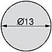 4026483 Tappo Coprivite Adesivo, Wengué, Ø13mm (200 Pcs)  - Foto miniatura 3