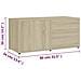 Mobile Porta TV Rovere Sonoma 80x34x36 cm Legno Multistrato - Foto miniatura 7
