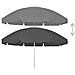 Ombrellone da Spiaggia Antracite 240 cm - Foto miniatura 2